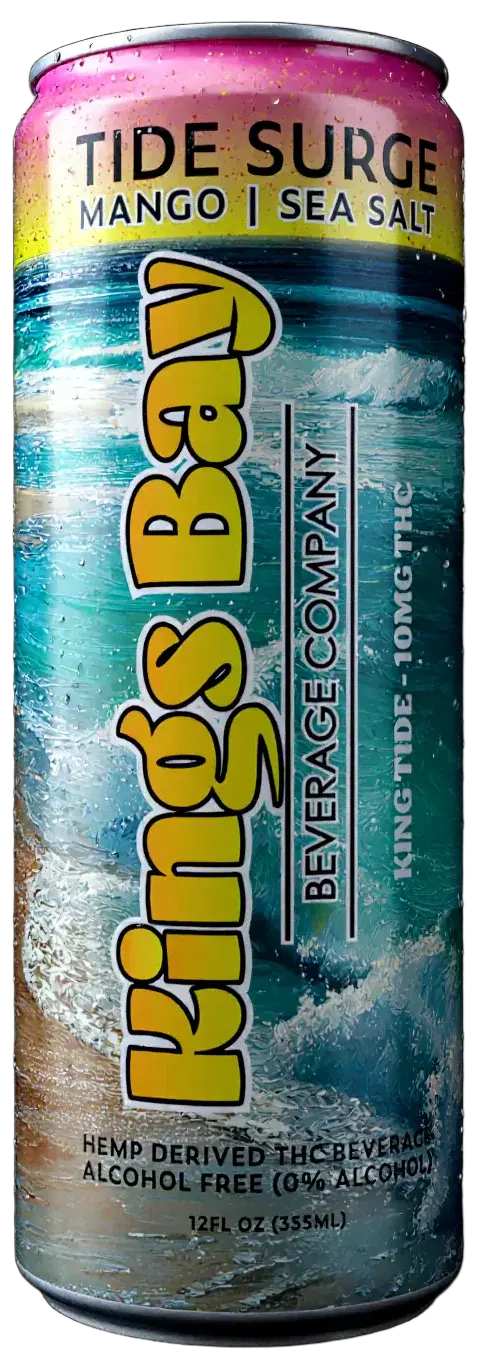 Tide Surge (Mango+Sea Salt flavor) can with condensation